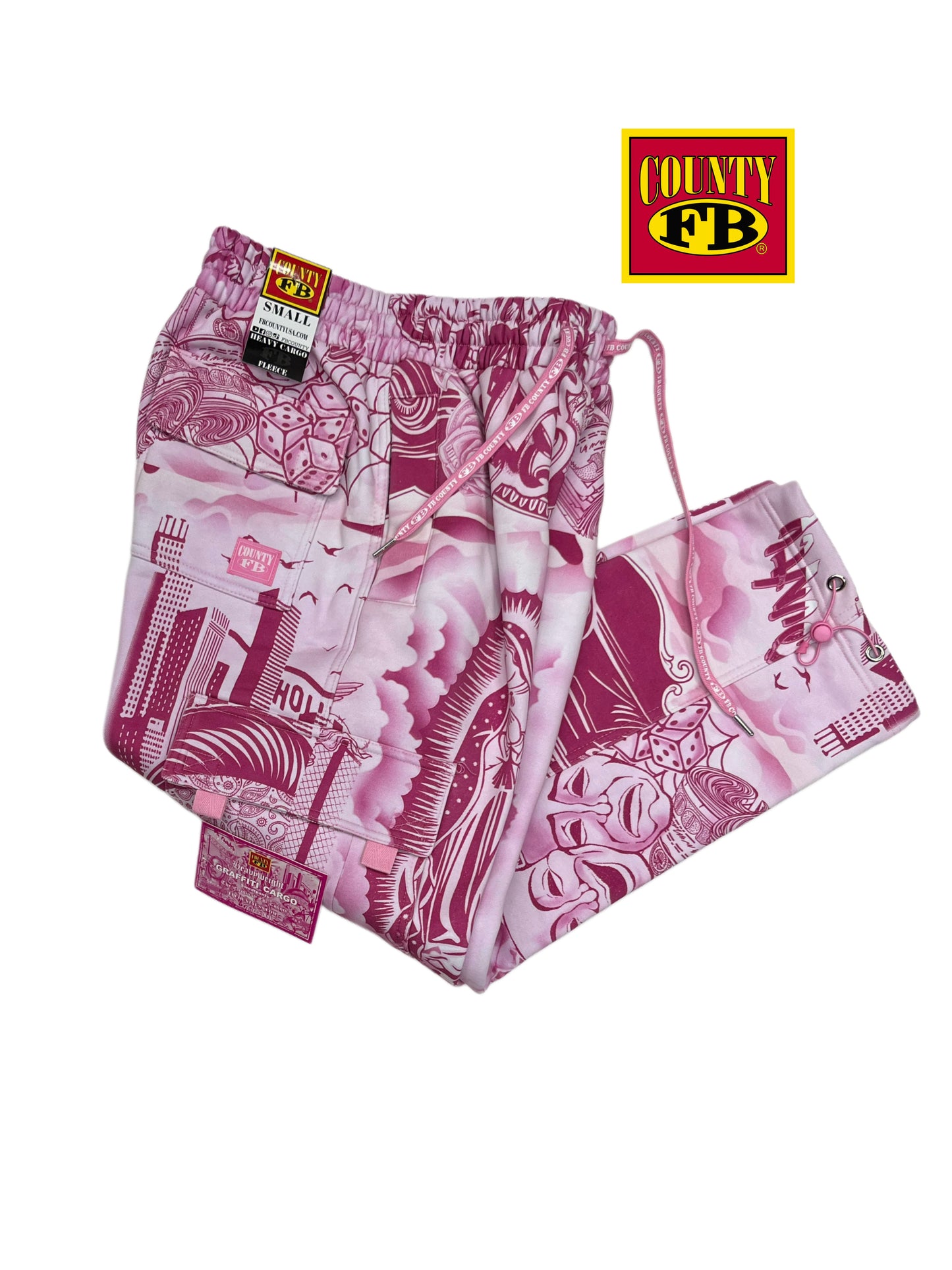 FB County tatted up cargo pants