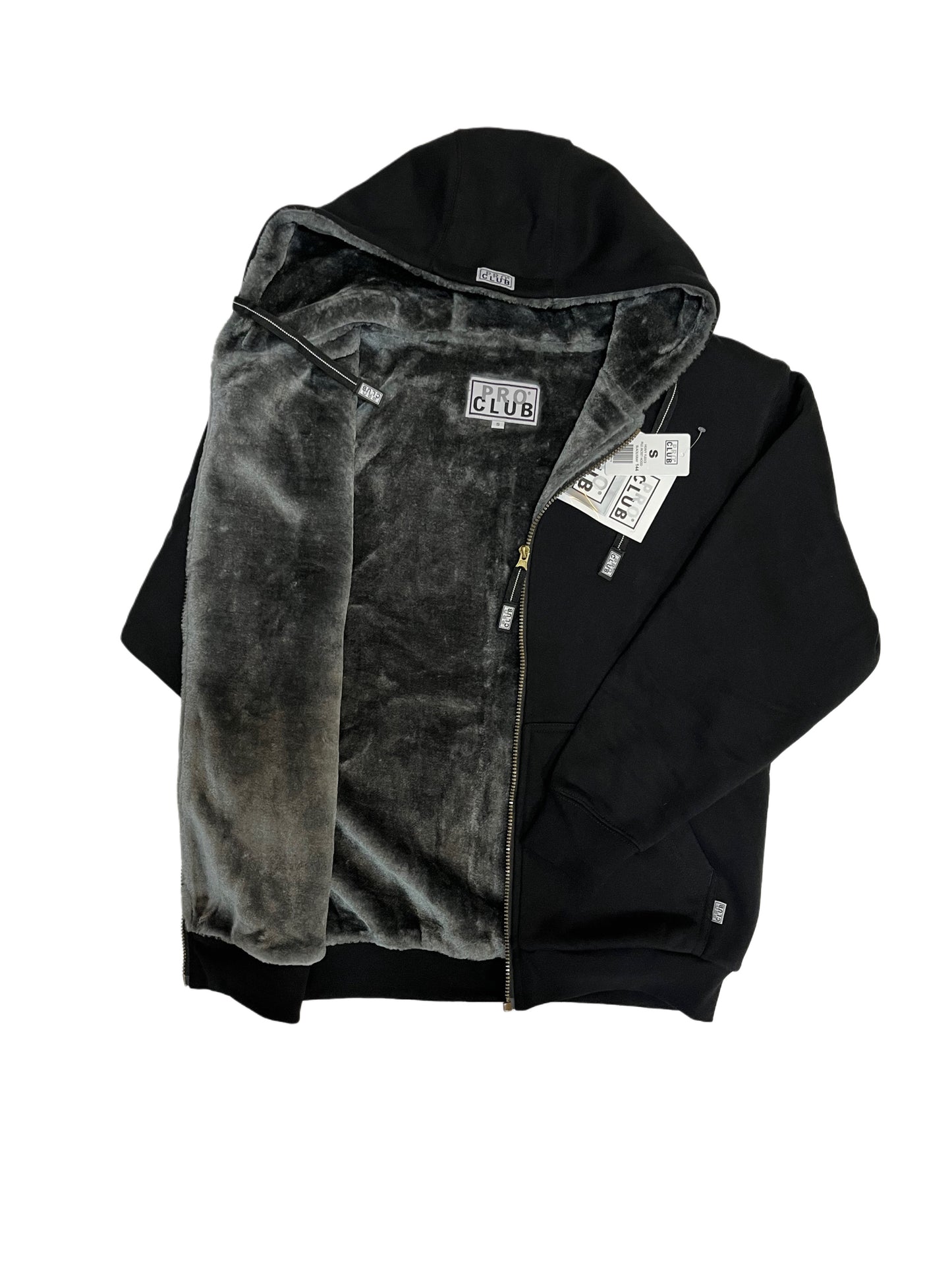 THM096 PROCLUB Heavyweight Pile Full Zip Hoodie