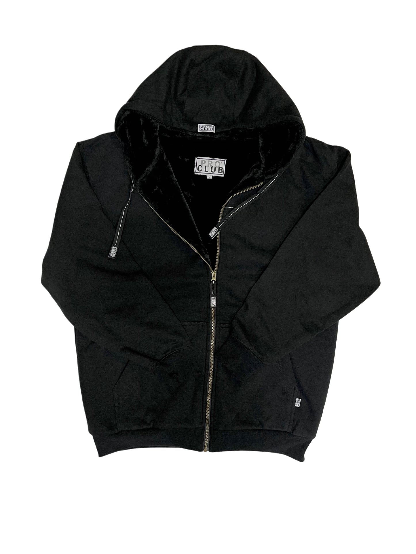 THM096 PROCLUB Heavyweight Pile Full Zip Hoodie