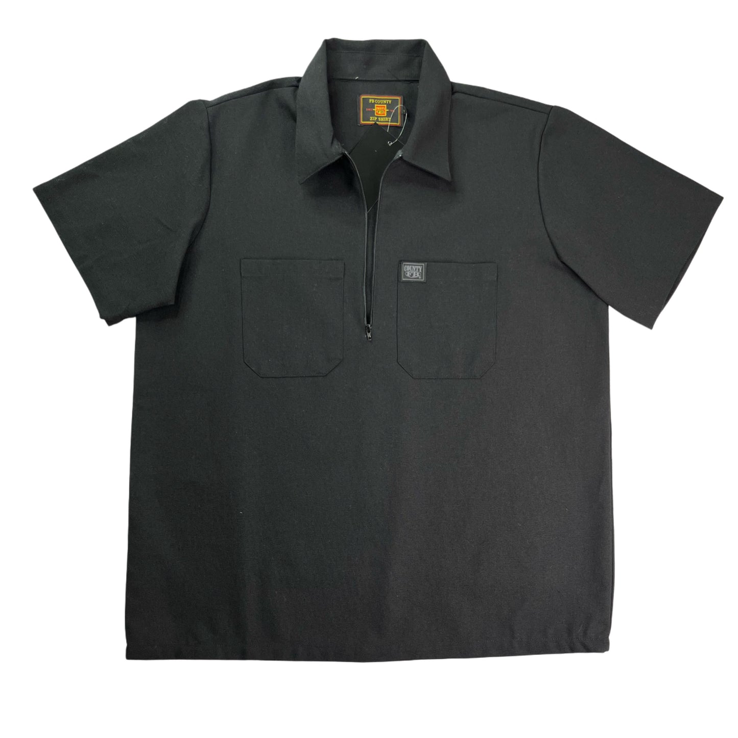 FB County Short Sleeve Checker Zip Shirt
