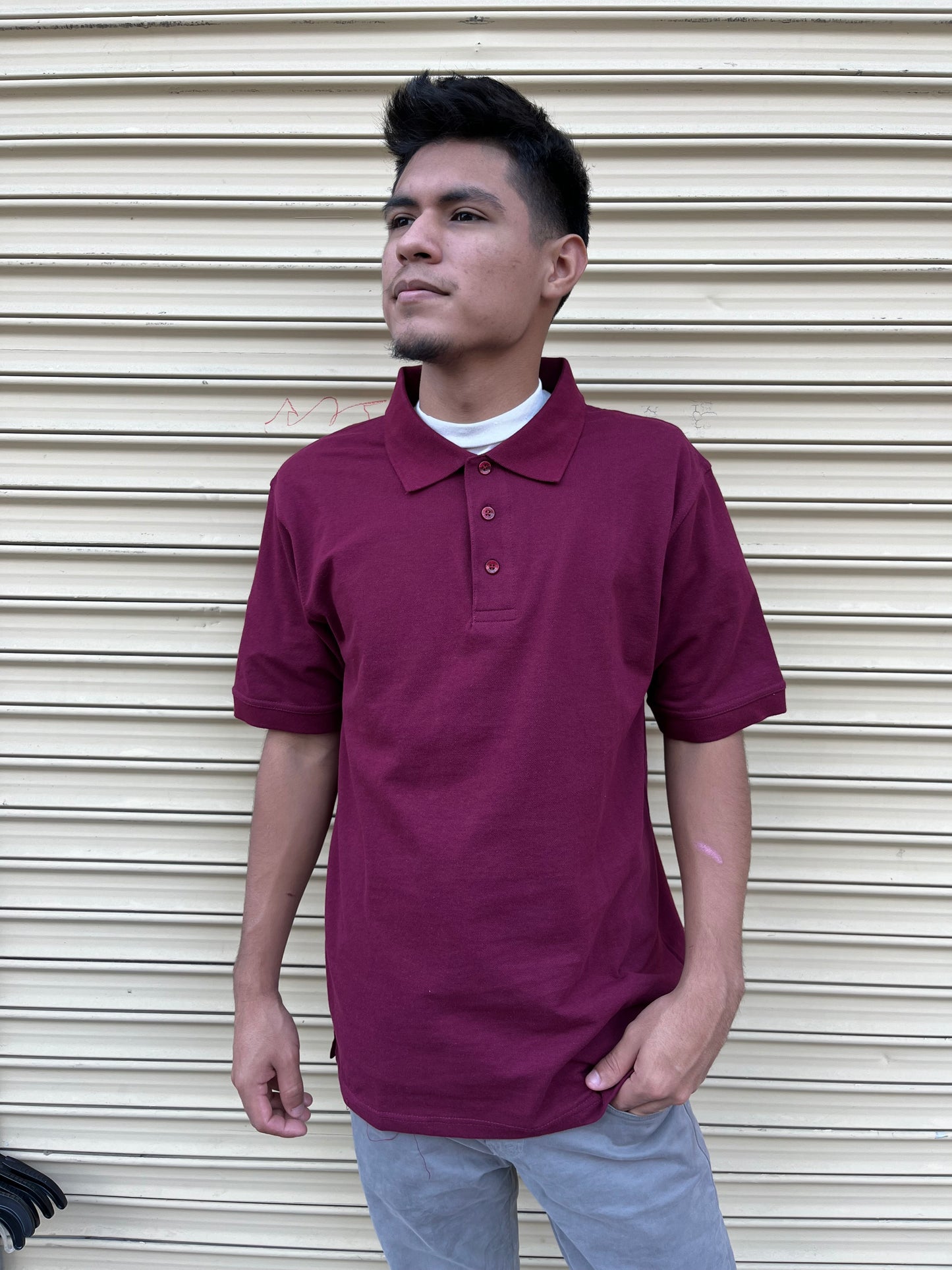 Solid Color Polo Sport Shirt