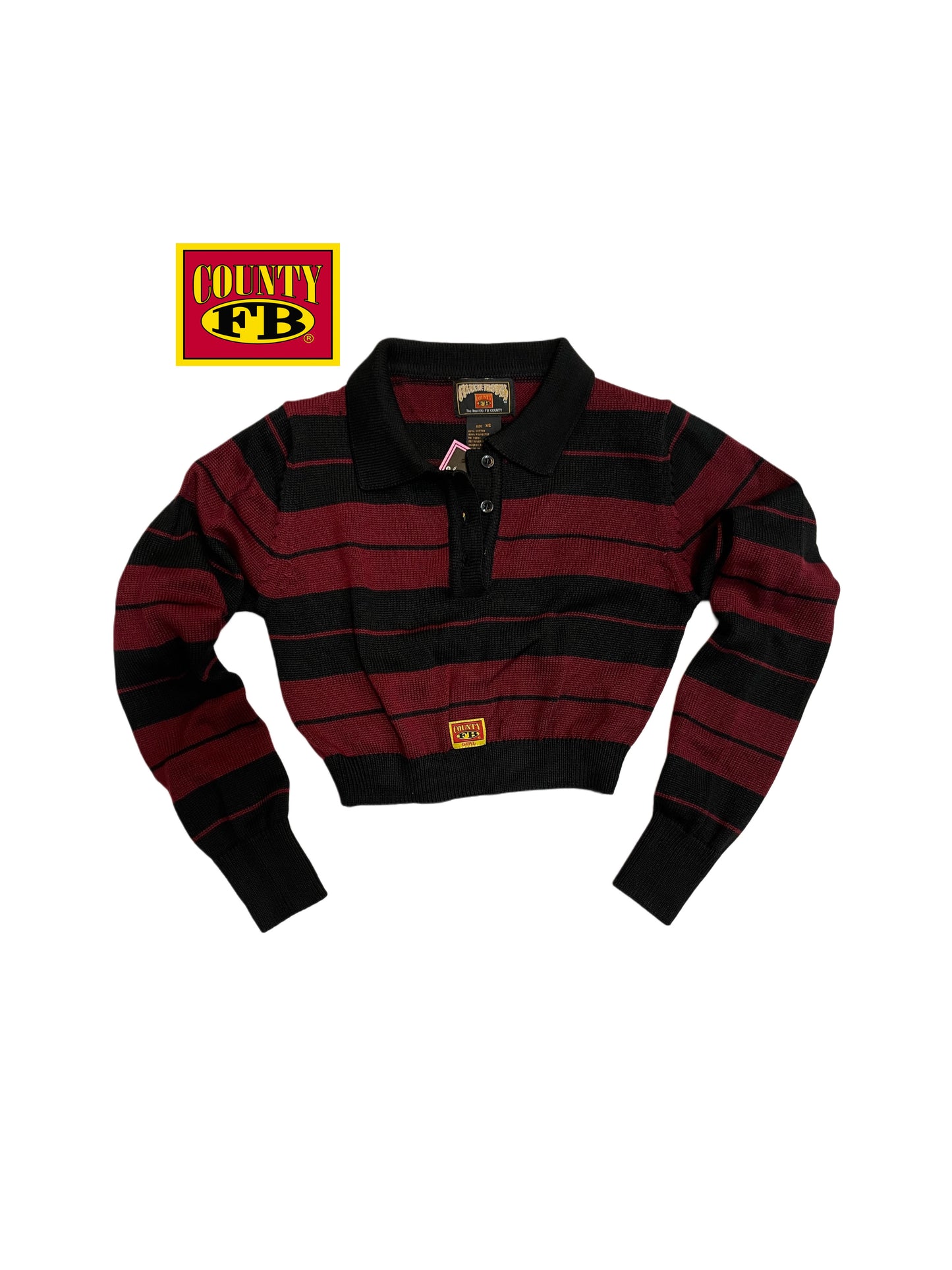 FB County Long Sleeve Charlie Brown Crop Top
