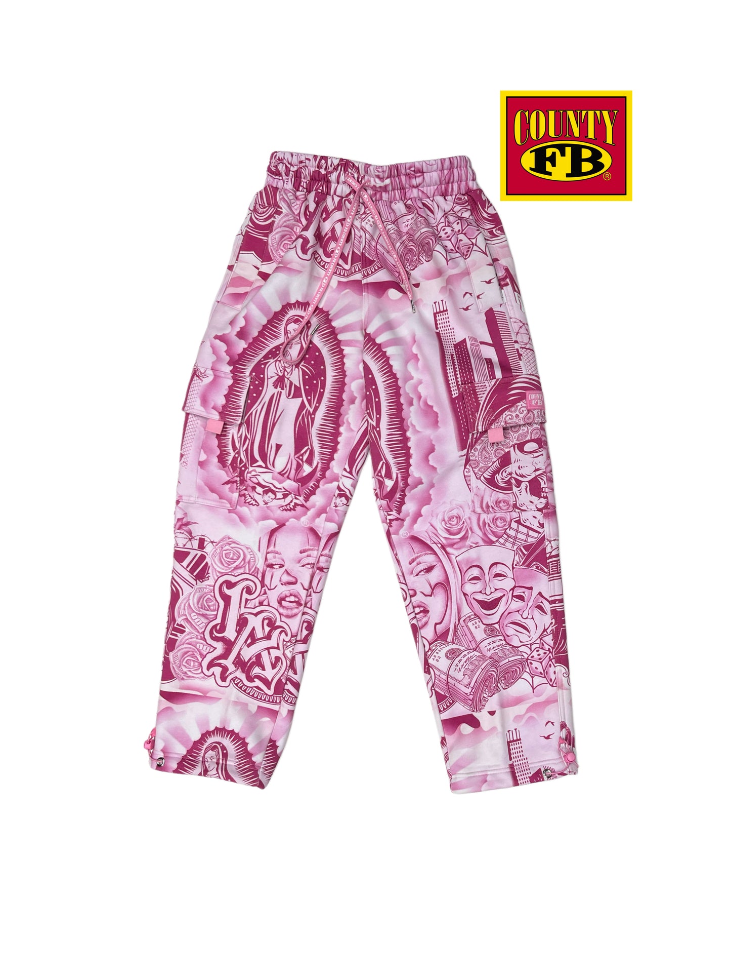 FB County tatted up cargo pants