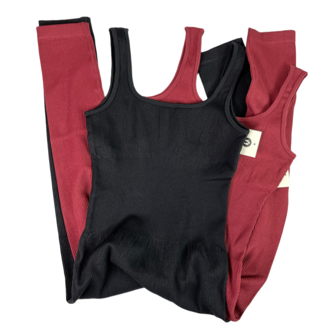 Women's Sleeveless Ribbed One Piece Jumpsuit