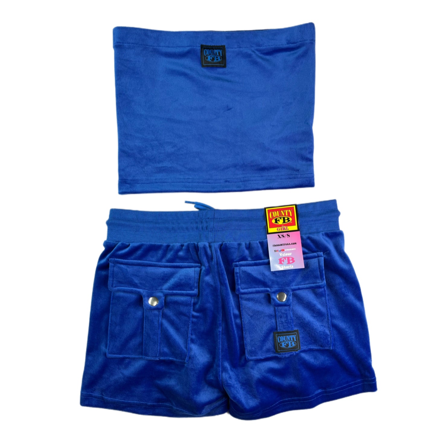 FB County Velour Short Set