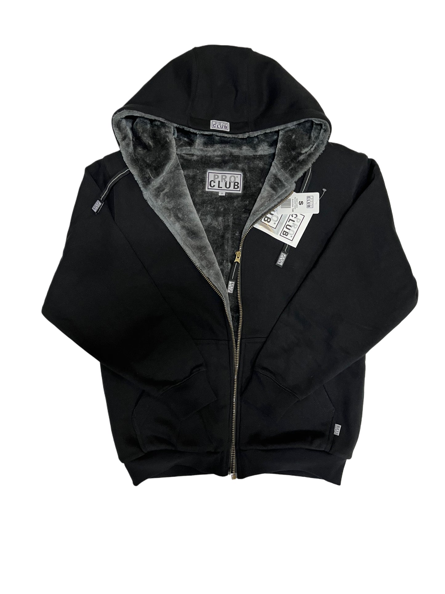 THM096 PROCLUB Heavyweight Pile Full Zip Hoodie