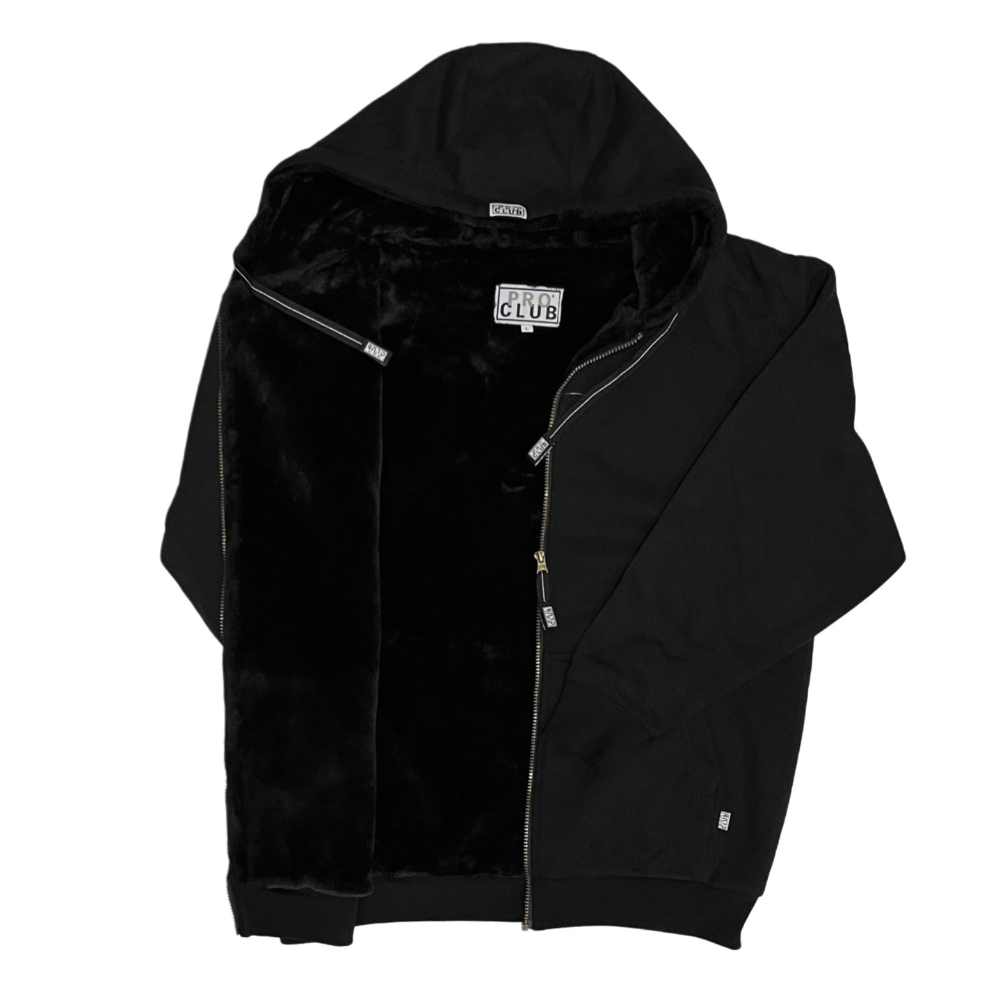 THM096 PROCLUB Heavyweight Pile Full Zip Hoodie