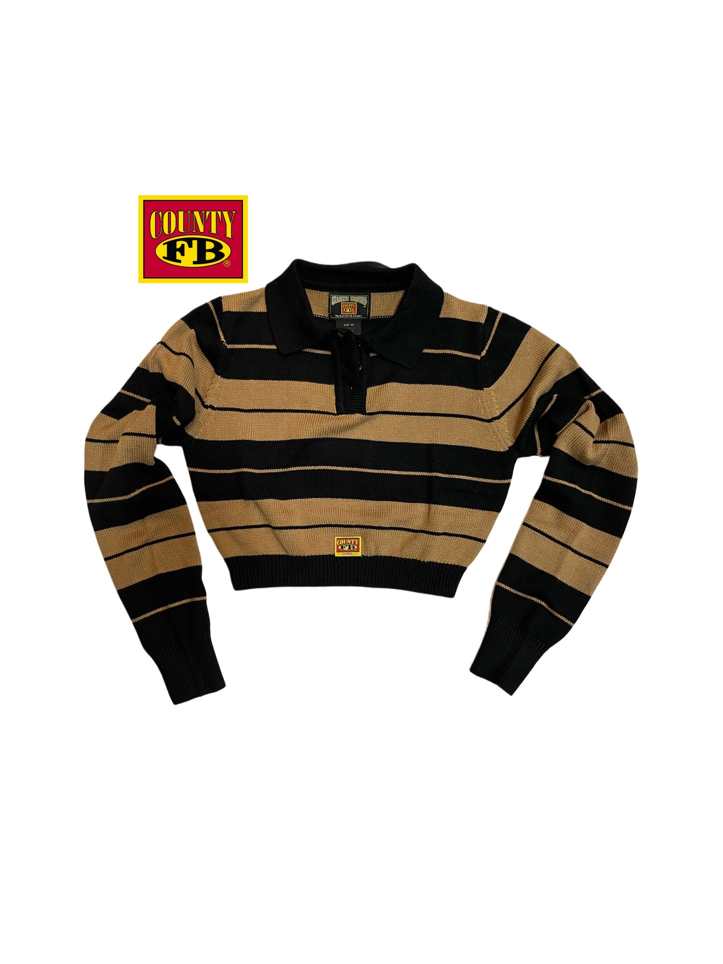 FB County Long Sleeve Charlie Brown Crop Top