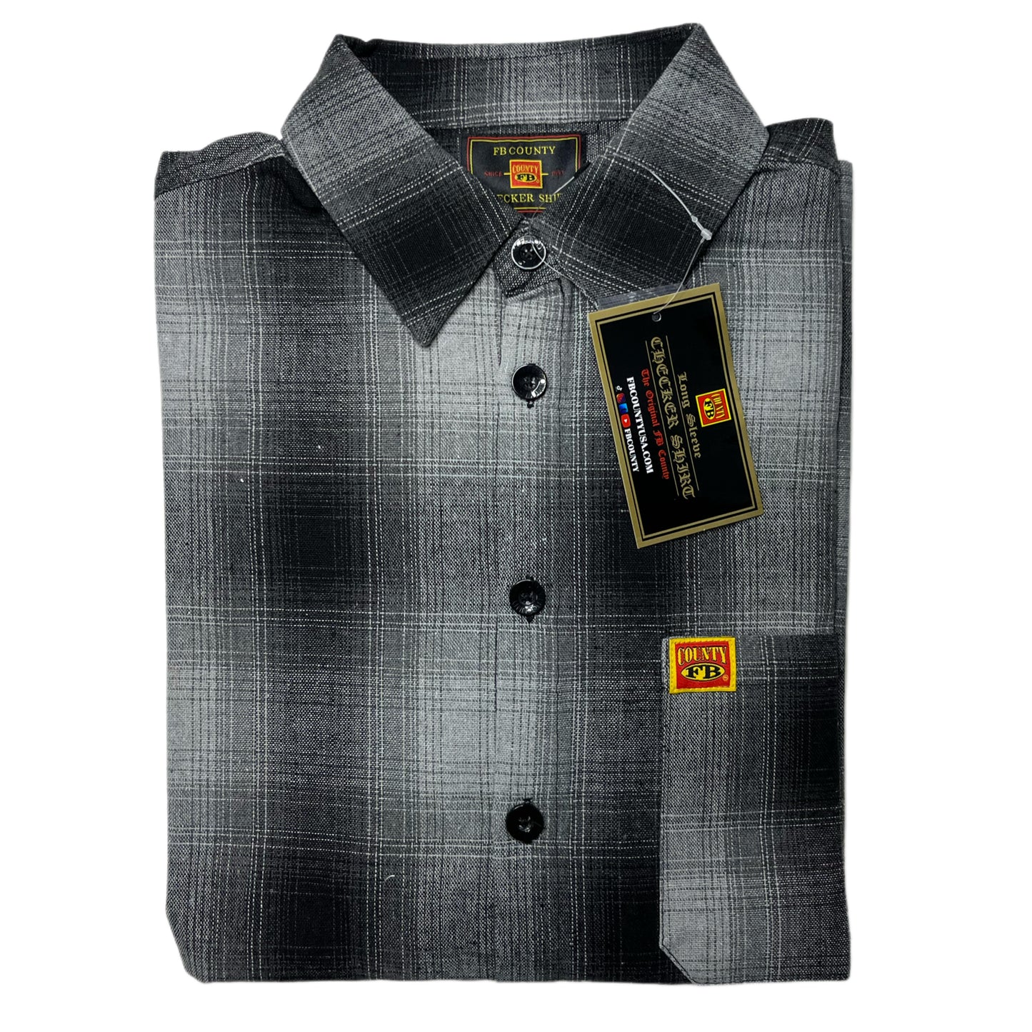 FB County Long Sleeve Checker Flannel Shirt