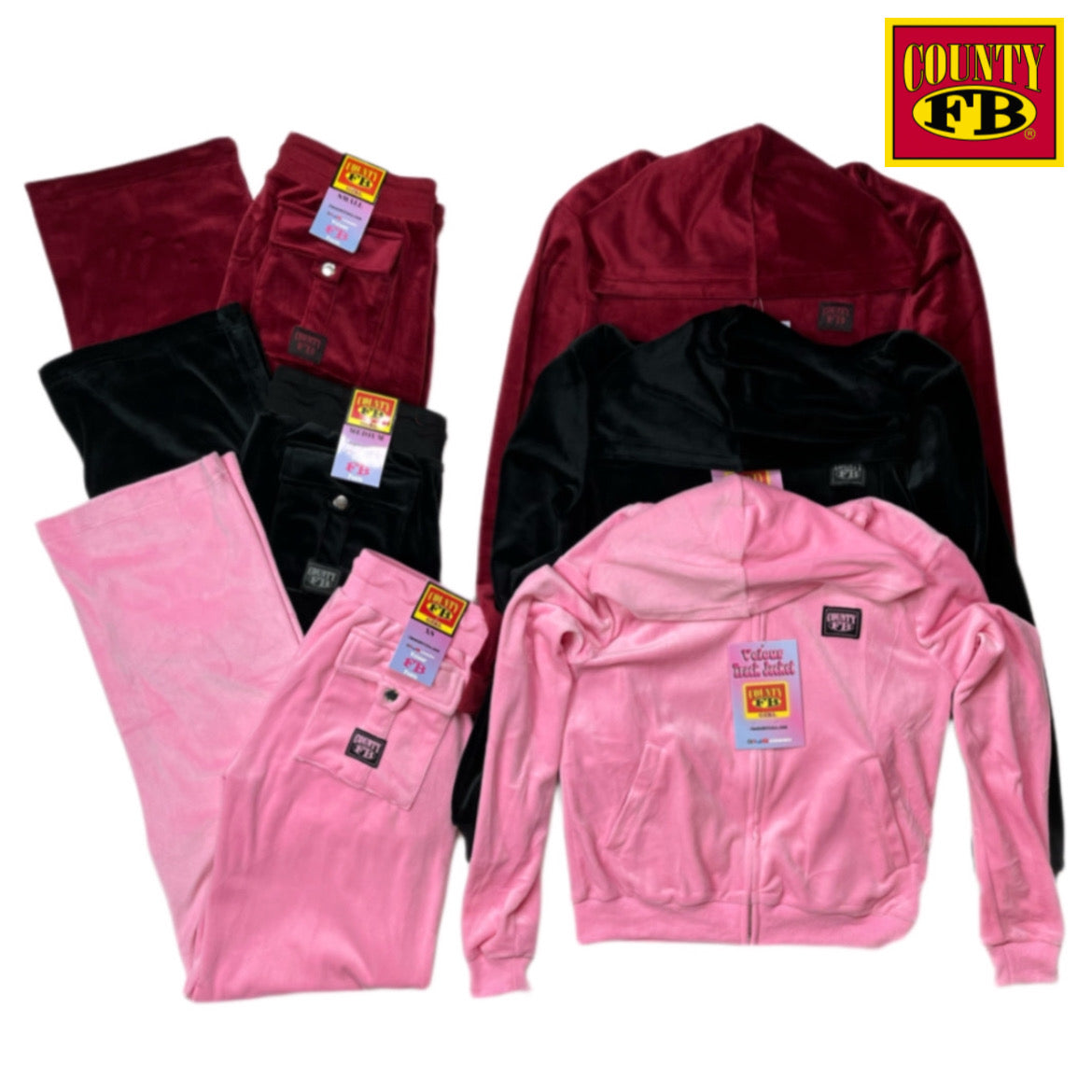 FB County Velour Tracksuit