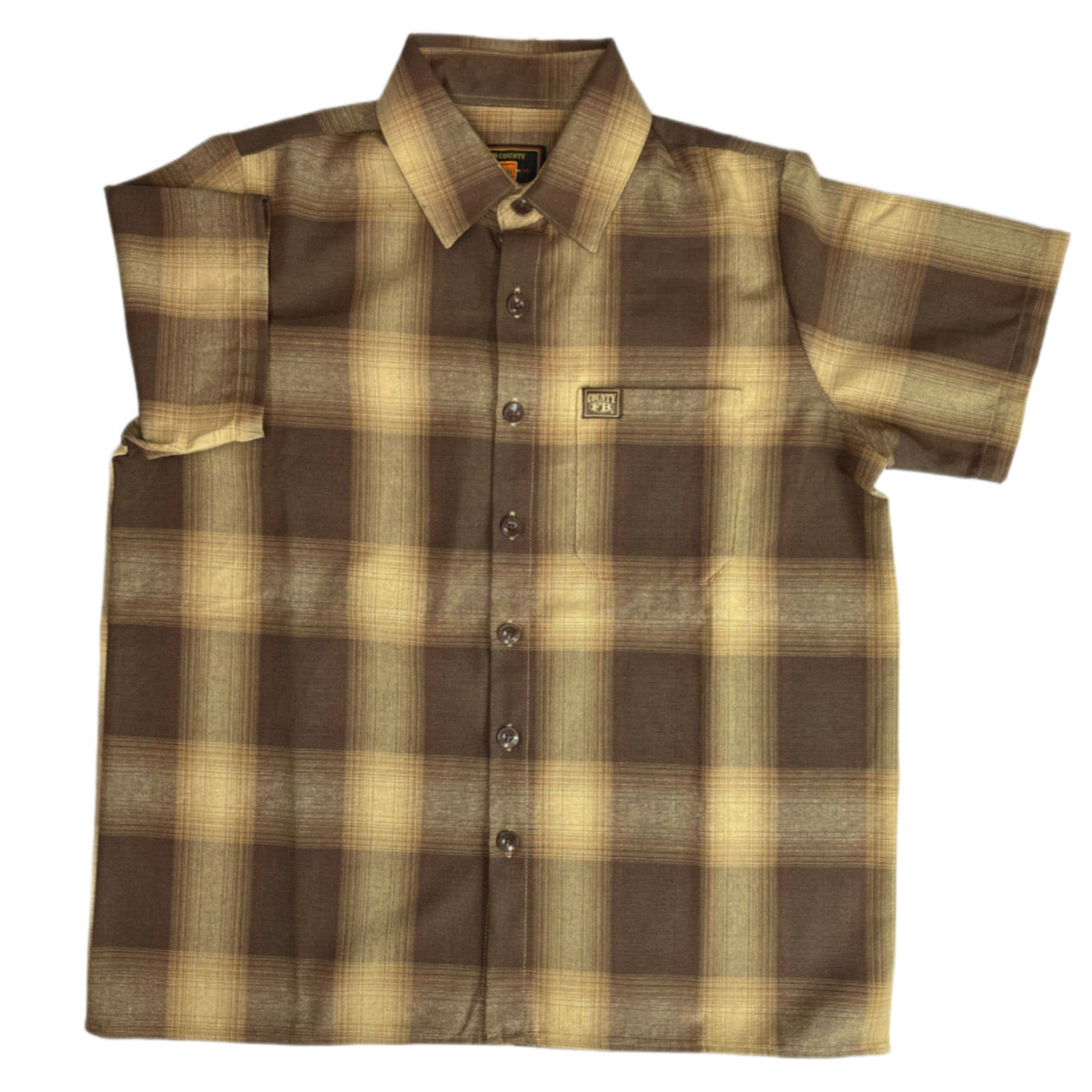 FB County Short Sleeve Checker Flannel Shirt