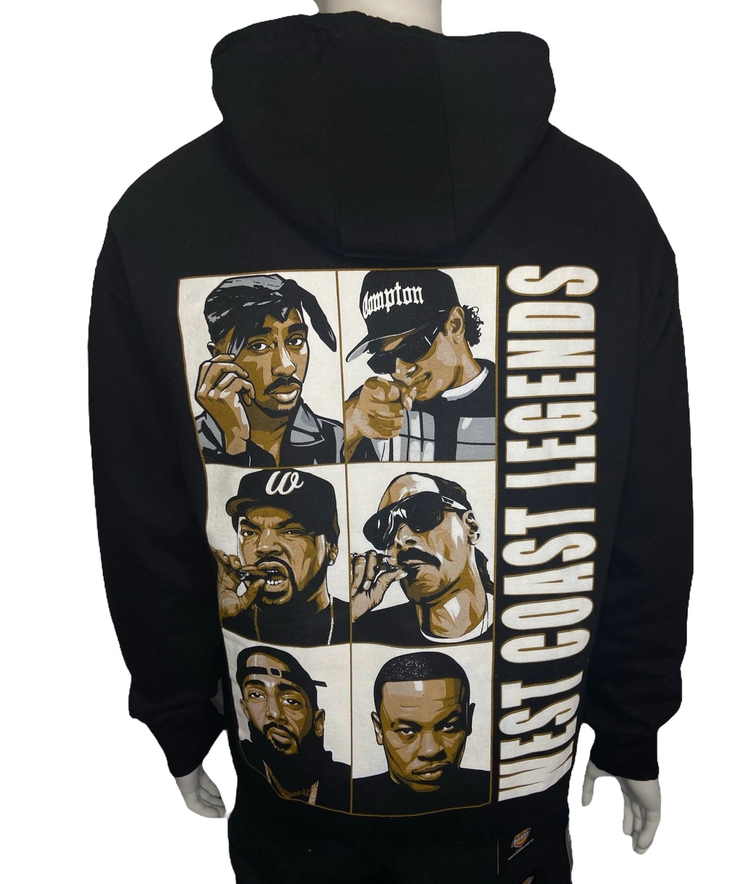 West Coast Hip-Hop Legends Graphic Hoodie