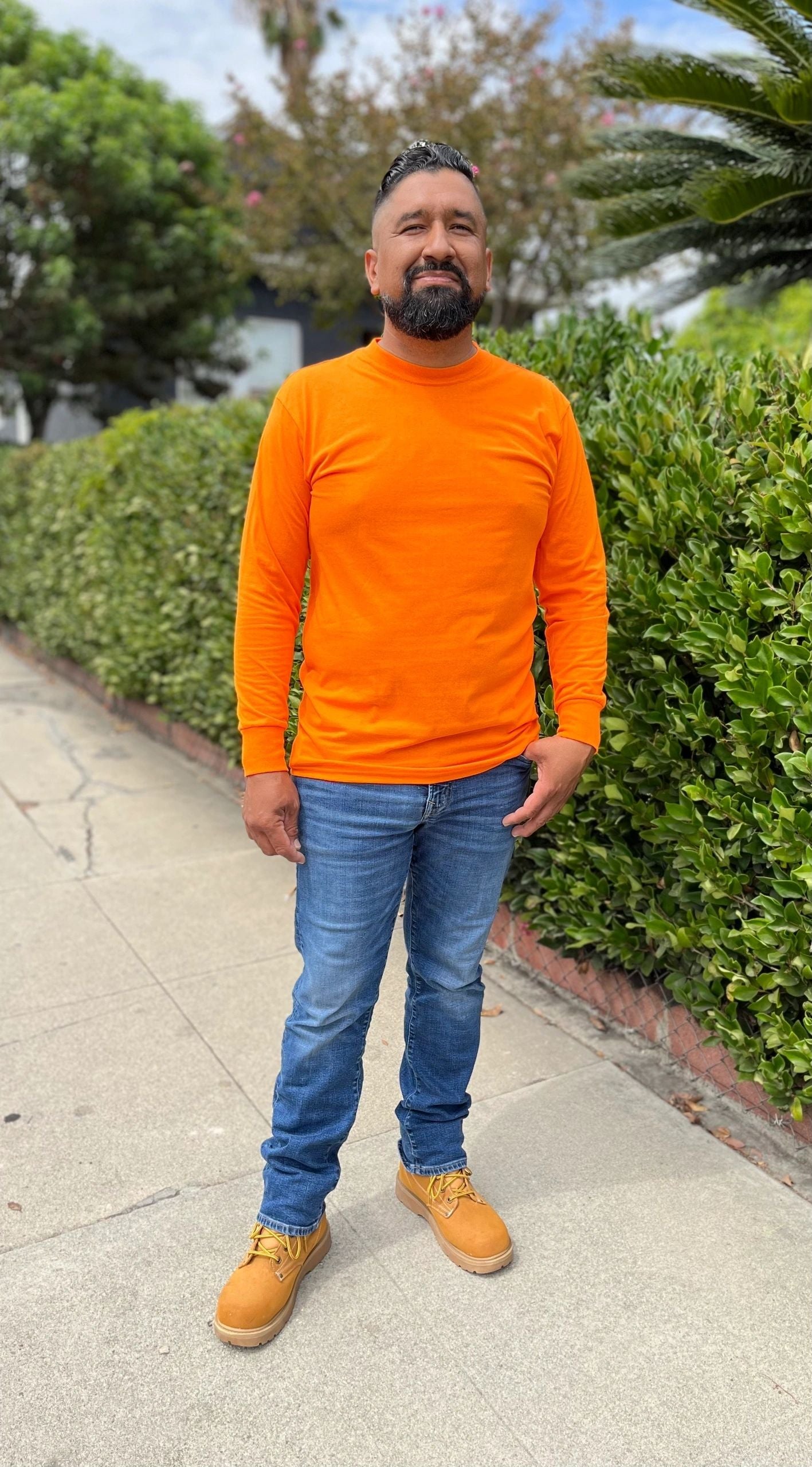 Solid Color Long Sleeve T-shirt