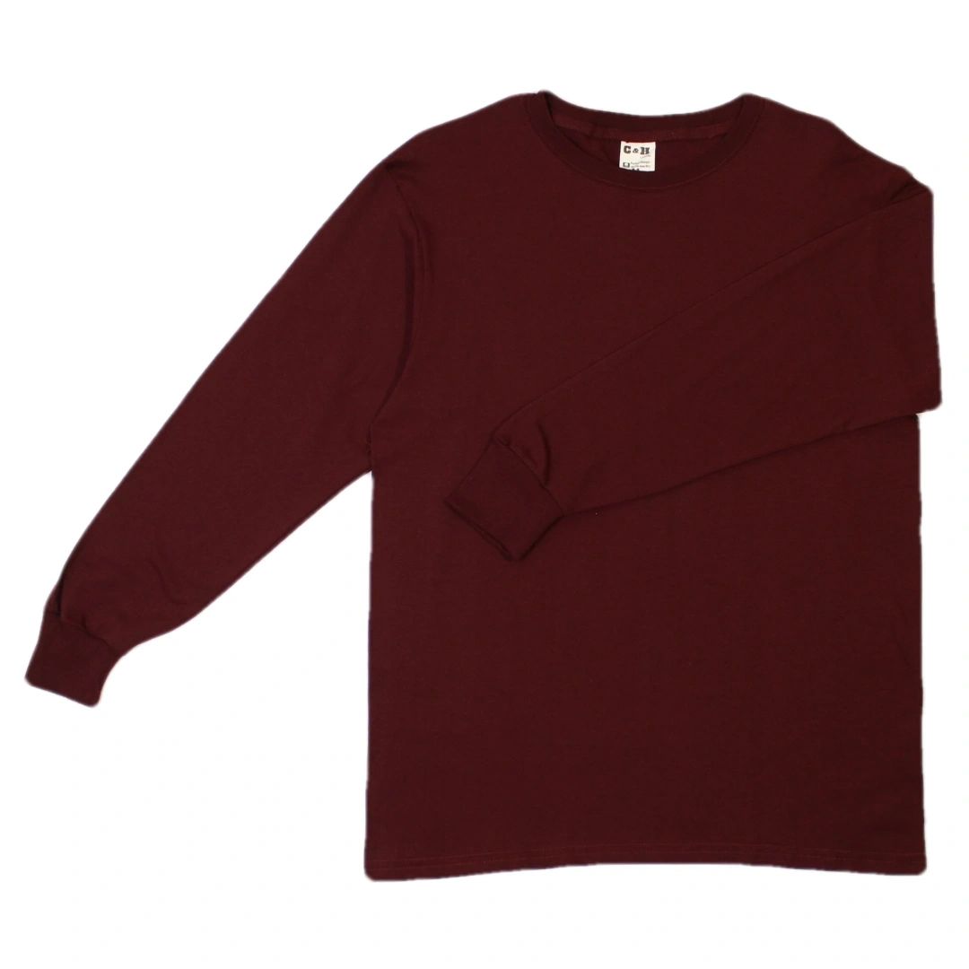 Solid Color Long Sleeve T-shirt