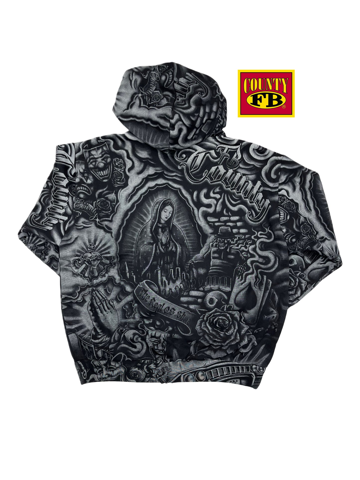 FB County Tatted up zip-up hoodie