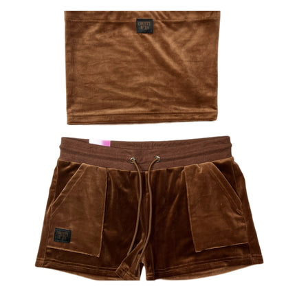 FB County Velour Short Set