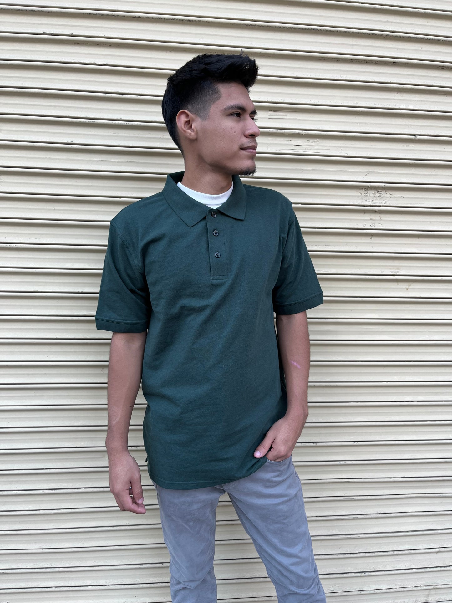 Solid Color Polo Sport Shirt