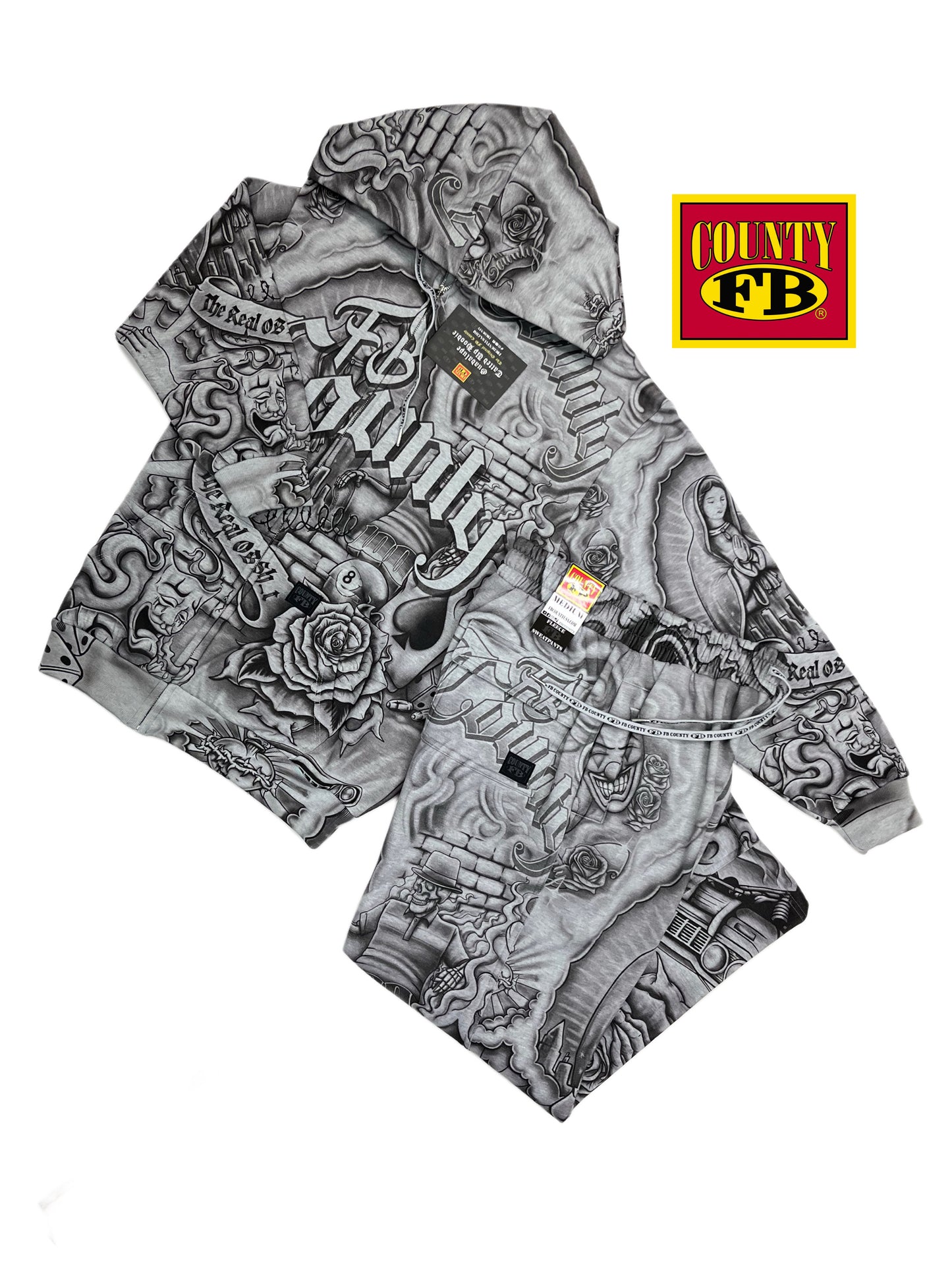 FB County Tatted Up Fleece Set
