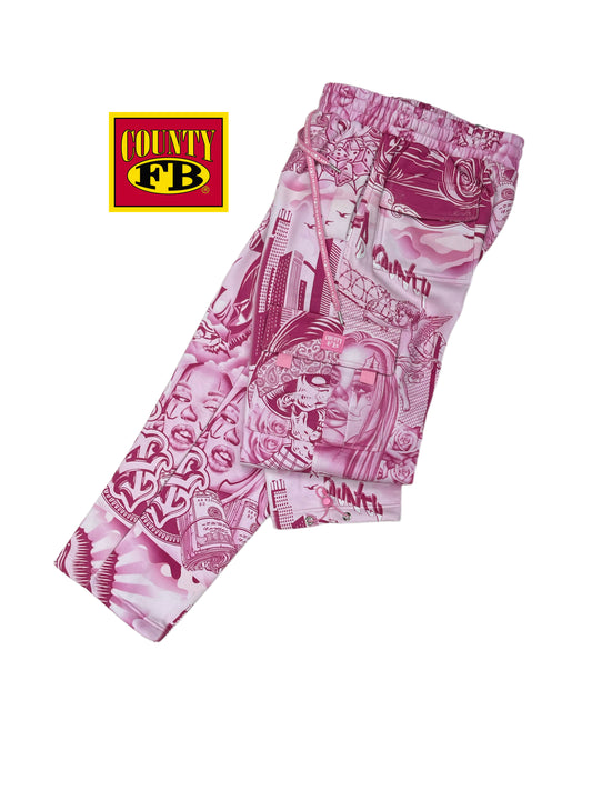 FB County tatted up cargo pants