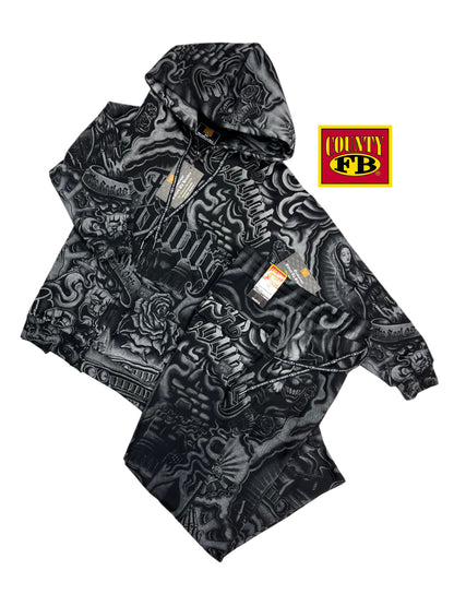 FB County Tatted Up Fleece Set