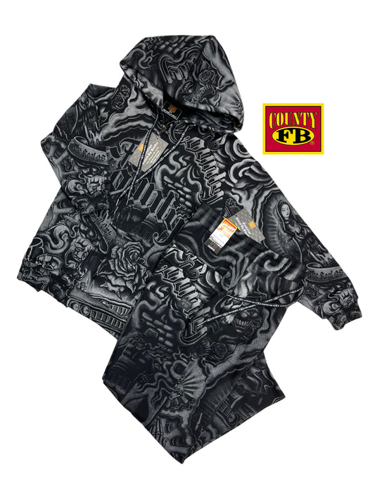 FB County Tatted Up Fleece Set