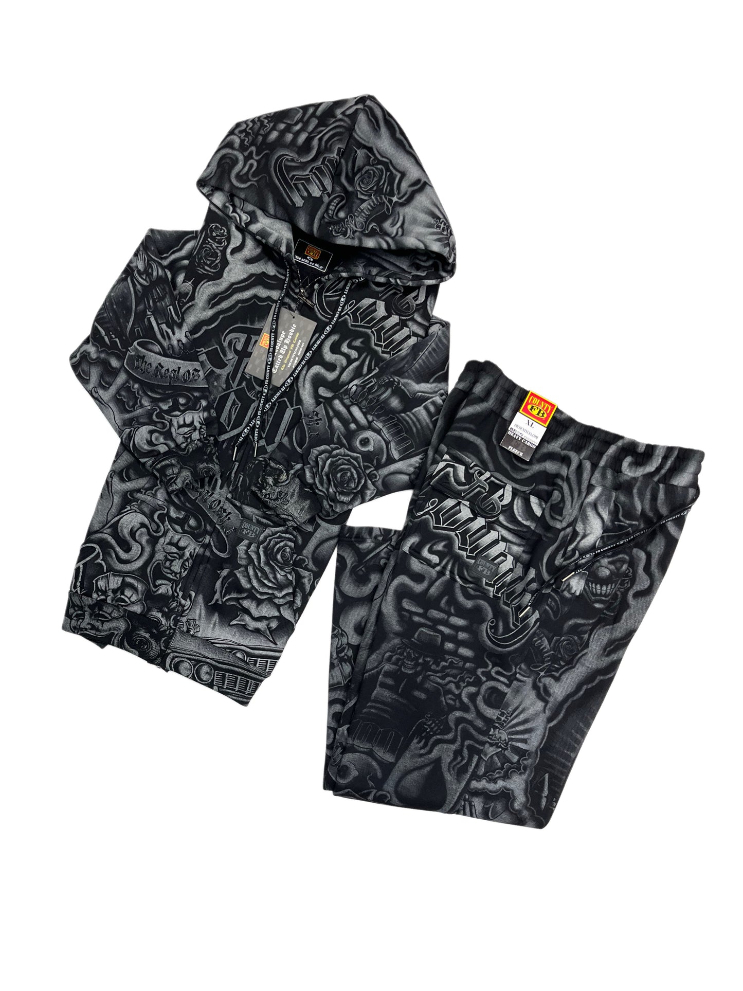 FB County Tatted Up Fleece Set