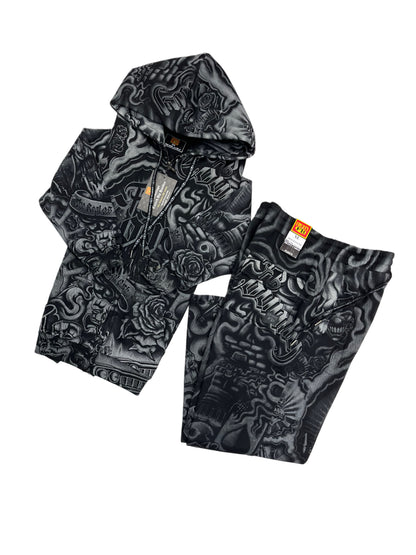 FB County Tatted Up Fleece Set