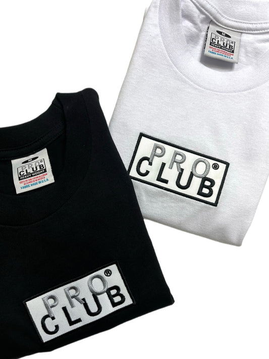 Men's Pro Club Embroidered Logo Heavy Weight T-shirt