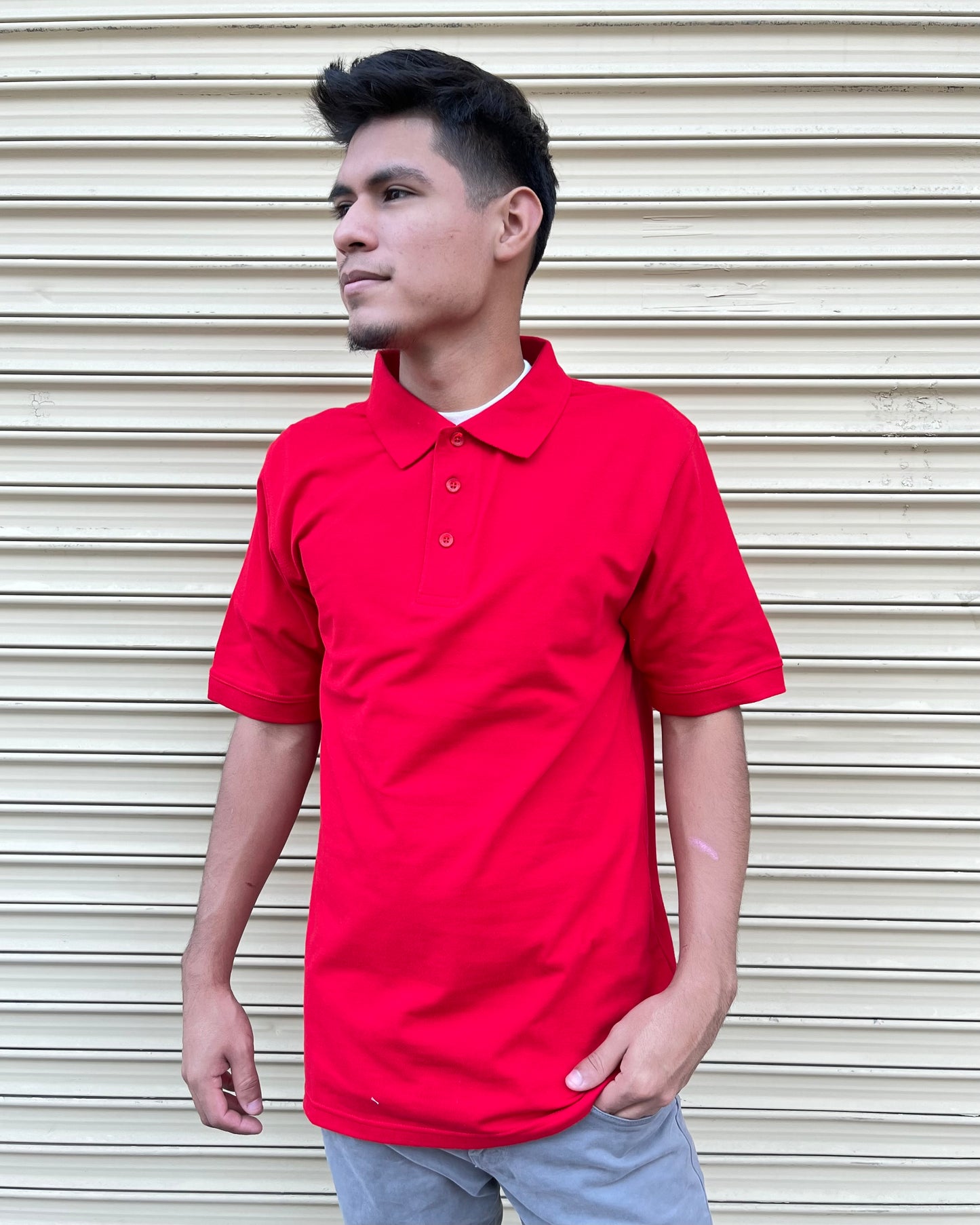 Solid Color Polo Sport Shirt