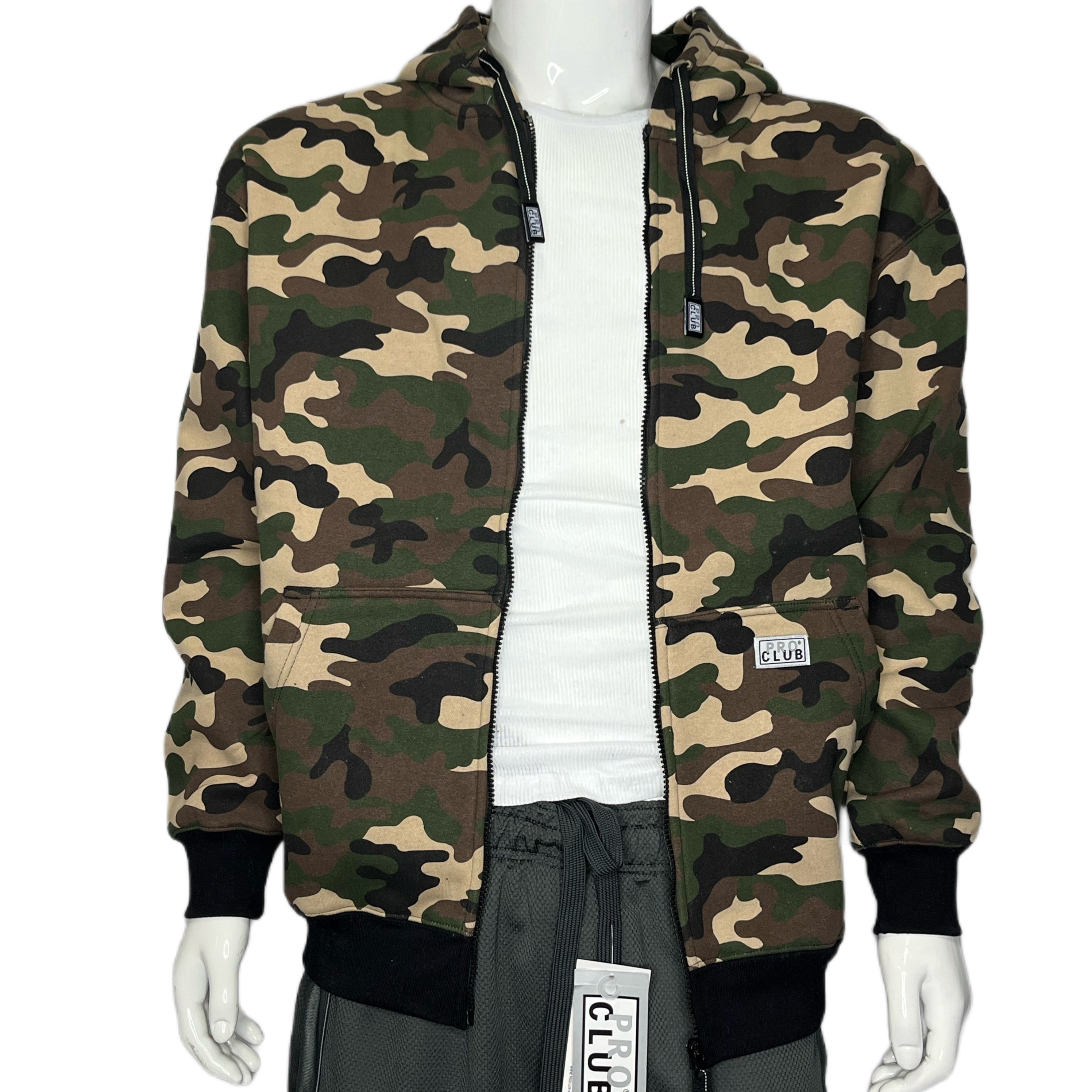 Pro club cheap camo hoodie