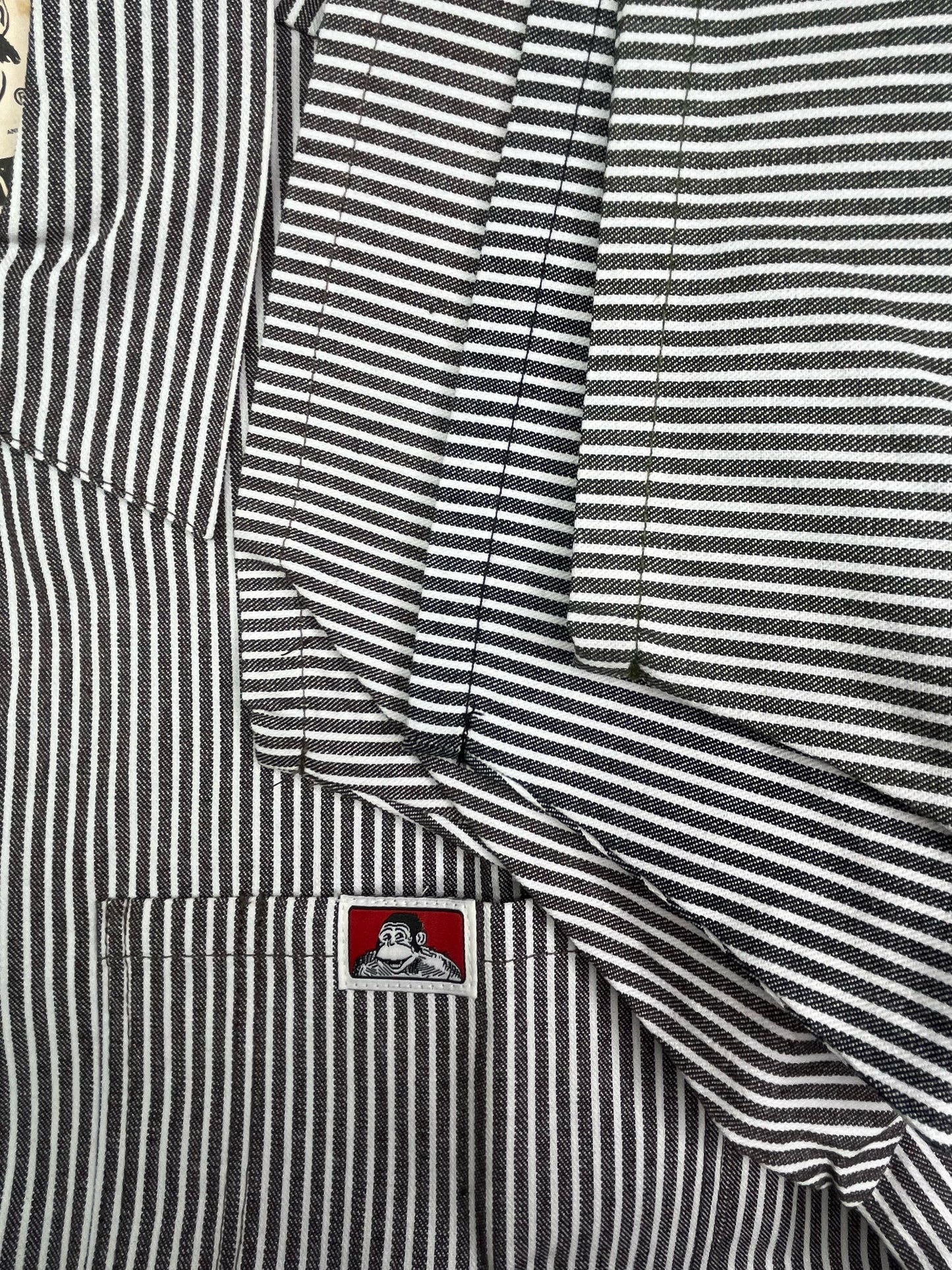 Ben Davis Half-Zip Stripe Shirt with Two Pockets