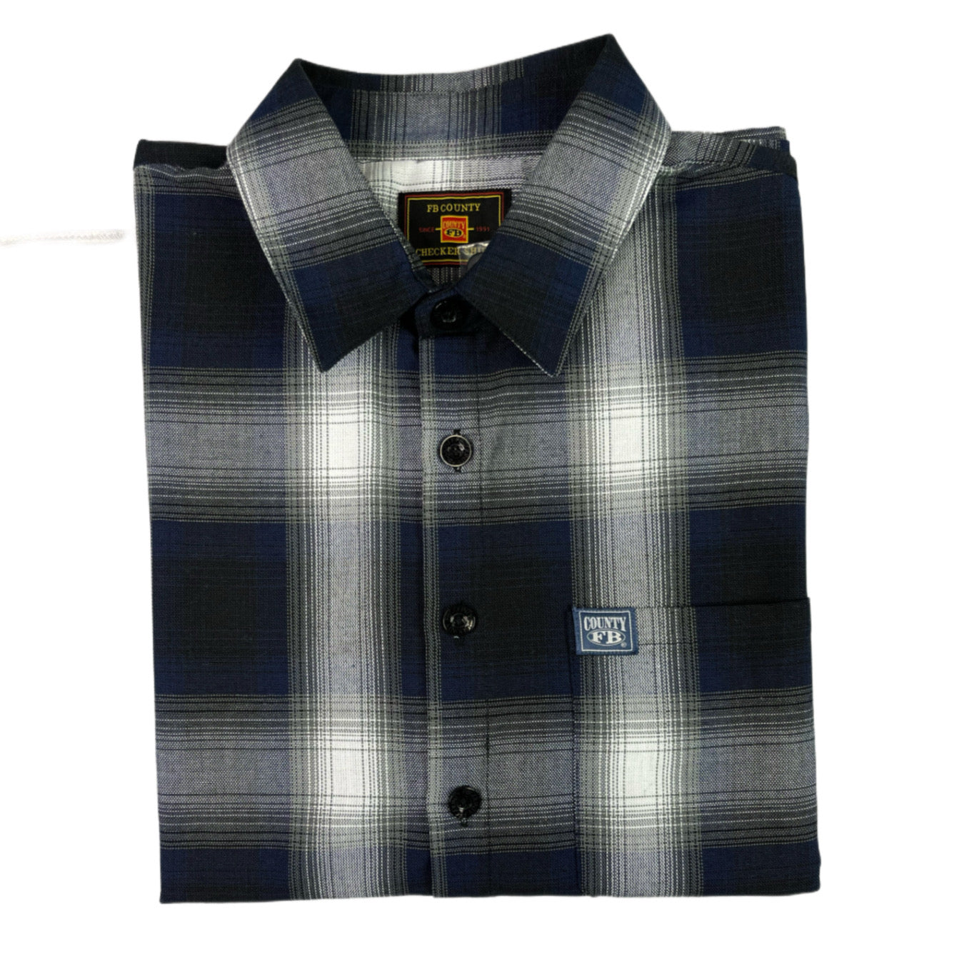 FB County Short Sleeve Checker Flannel Shirt