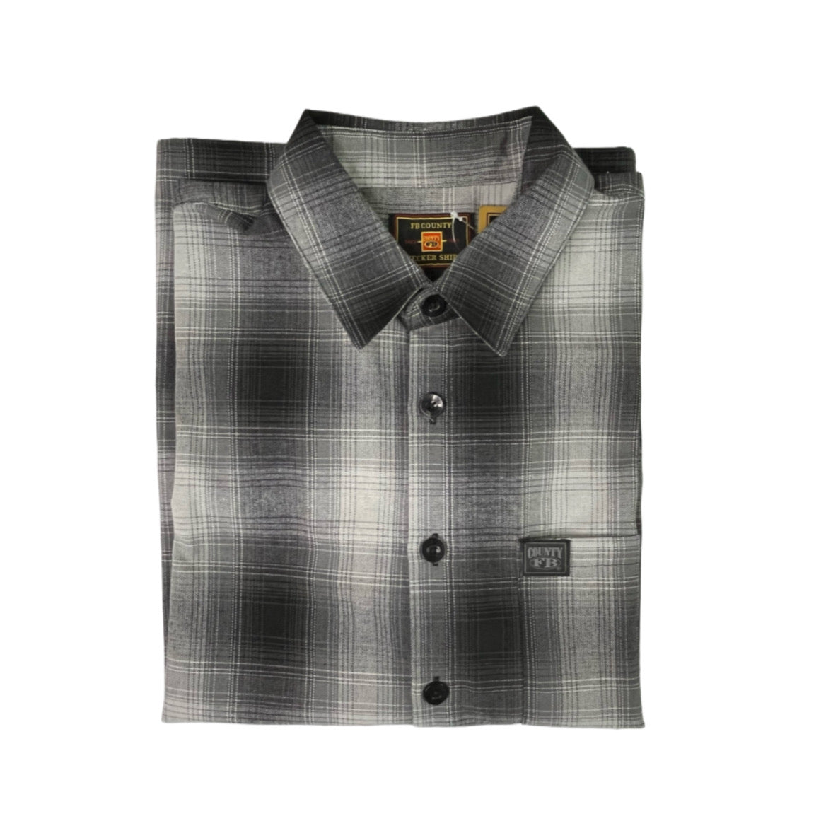 FB County Short Sleeve Checker Flannel Shirt