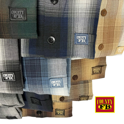 FB County Short Sleeve Checker Flannel Shirt