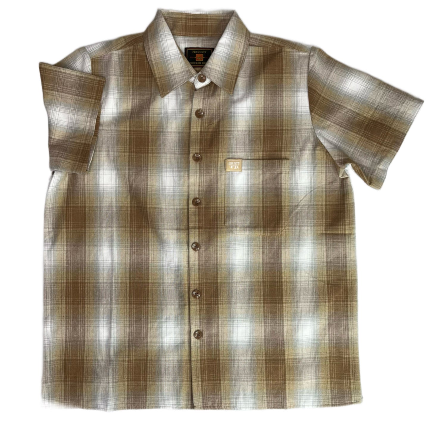 FB County Short Sleeve Checker Flannel Shirt