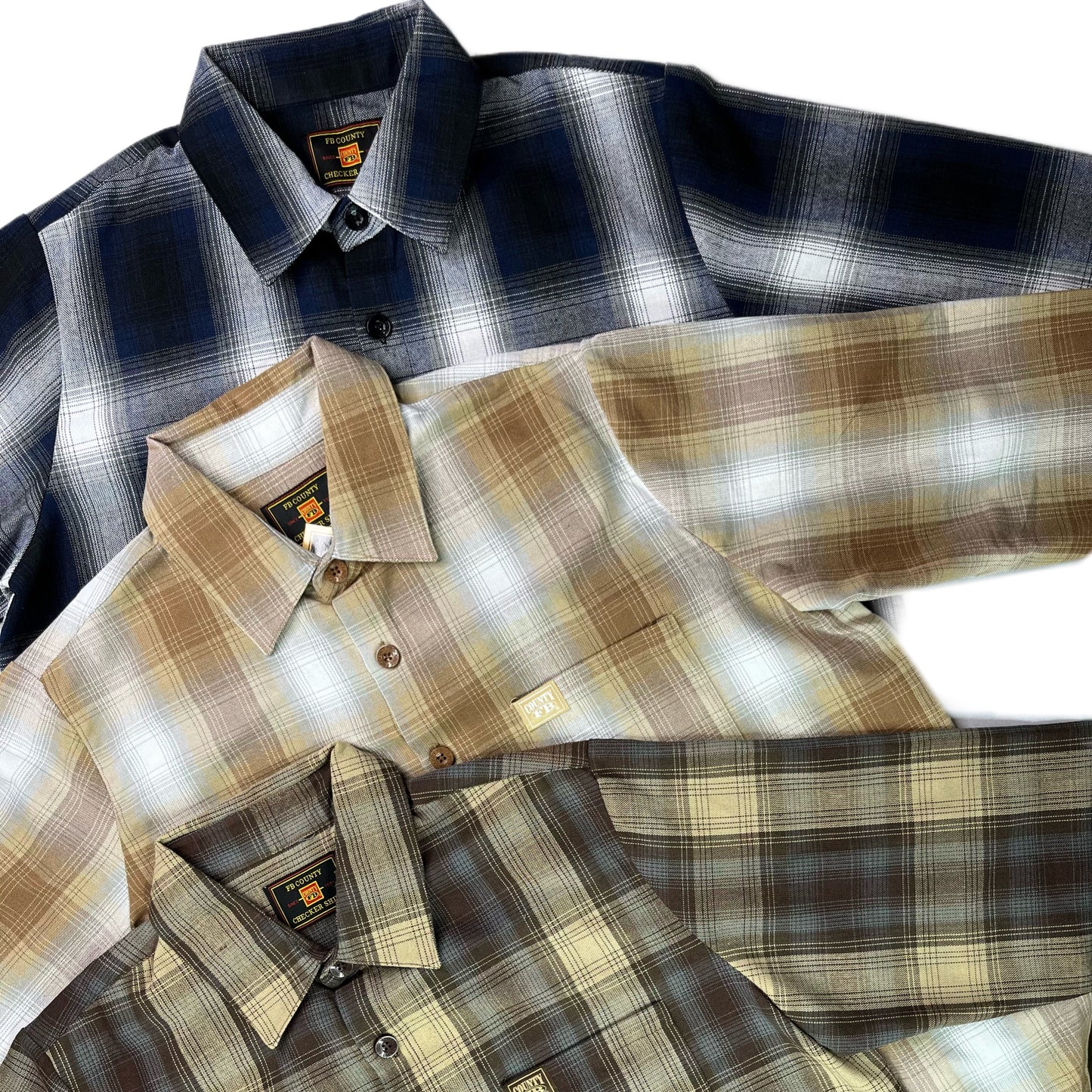 FB County Long Sleeve Checker Flannel Shirt