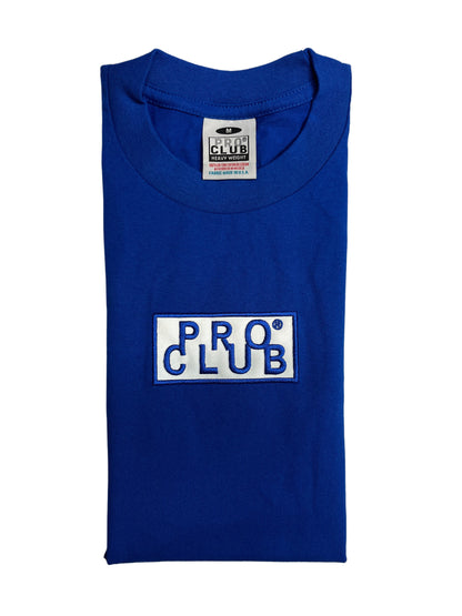 Men's Pro Club Colored Embroidered Logo Heavy Weight T-shirt