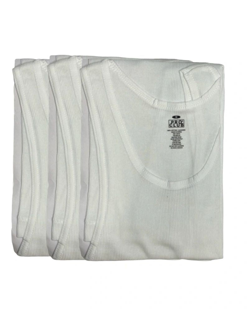 Pro Club White A Shirts (3pc-Pack)