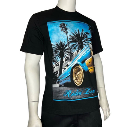 Classic Riding Low Lowrider Graphic Heavy Weight T-shirt
