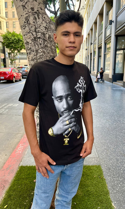 2Pac Unisex Graphic Black T-shirt