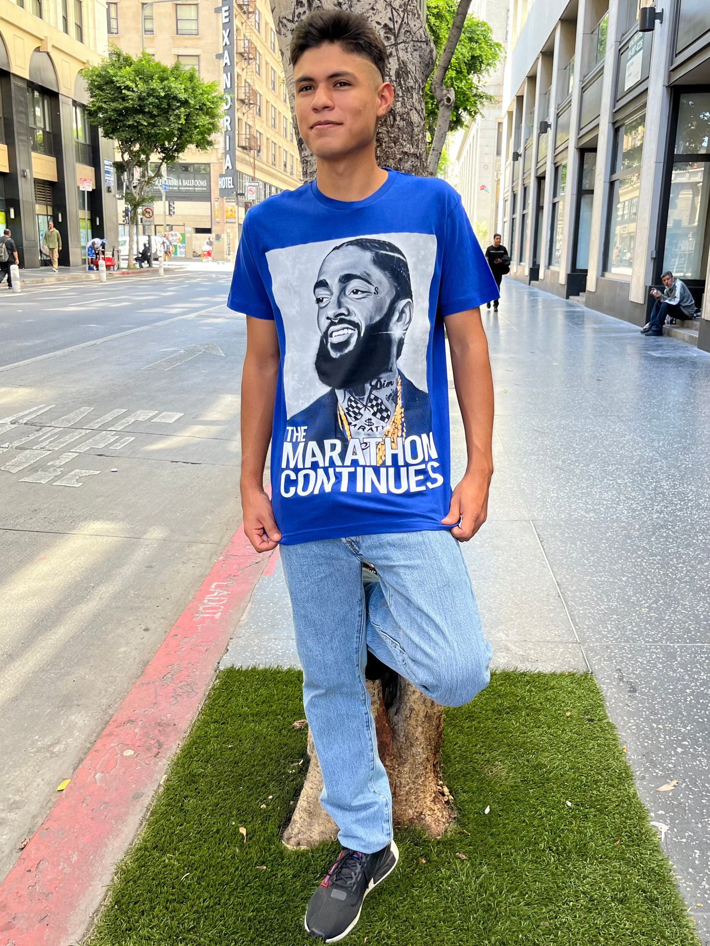 The Marathon Continues Nipsey Hussle Double-Sided Graphic Tee
